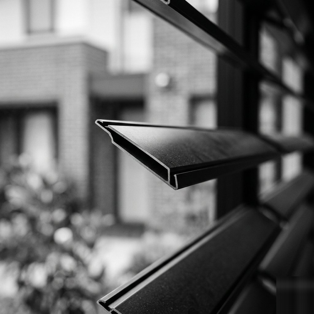 Custom aluminium louvre detail