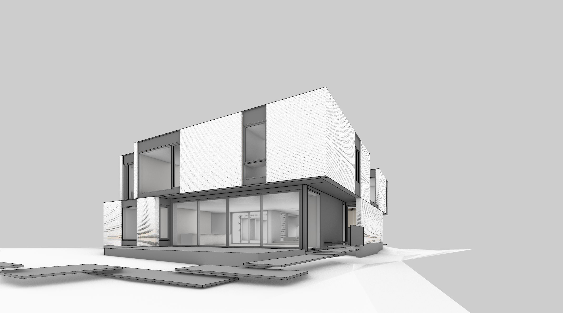 Devonshire — glazed ground floor perspective